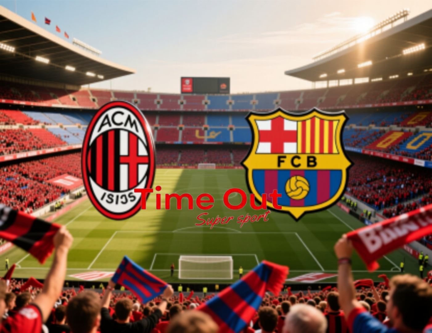 مباراتي ميلان وبرشلونة خارج أرضهما