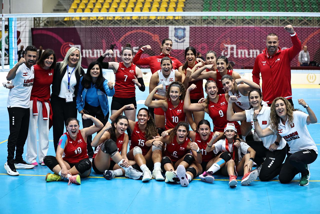 لبنان يحتفظ بلقب غرب آسيا بالعلامة الكاملة