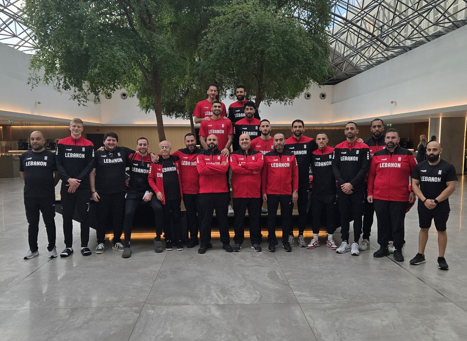 بعثة منتخب لبنان للرجال بكرة السلةغادرت لمواجهة قطر في الدوحة