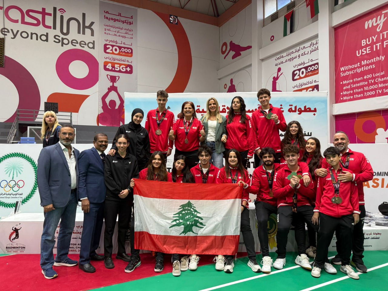 ميداليات ملونة للبنان في بطولة غرب أسيا للبادمنتون