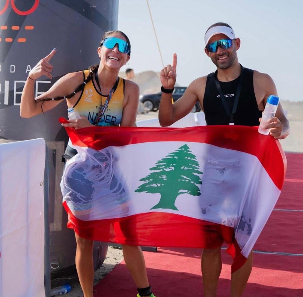 بطلا الترياتلون ليندزي ناضر وعلي الزعبي يحتكران الألقاب... وهدفهما بطولة العالم 2026