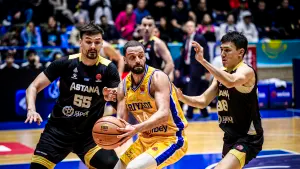 الرياضي استعاد صدارة بطولة غرب اسيا بعد فوزه الساحق على آستانا الكازاخستاني