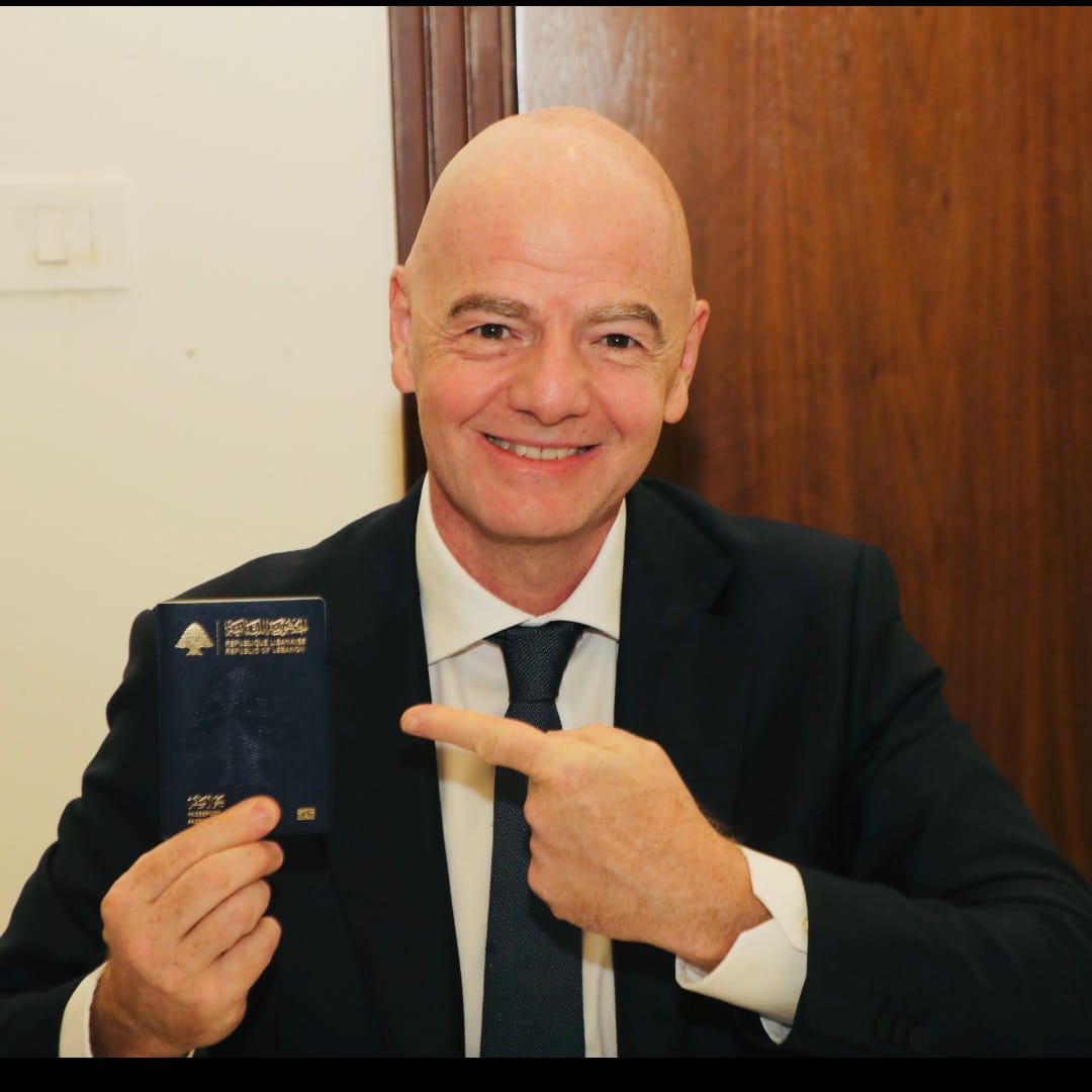 رسمياً… إنفانتينو ينال الجنسية اللبنانية