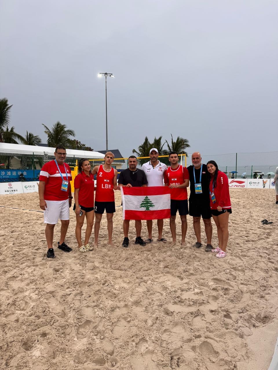 آسيوية سانيا الشاطئية السادسة  2026فوز ثان للبنان في الطائرة للرجال على كوريا الجنوبيةوخسارة أولى للسيدات أمام الصين تايبه