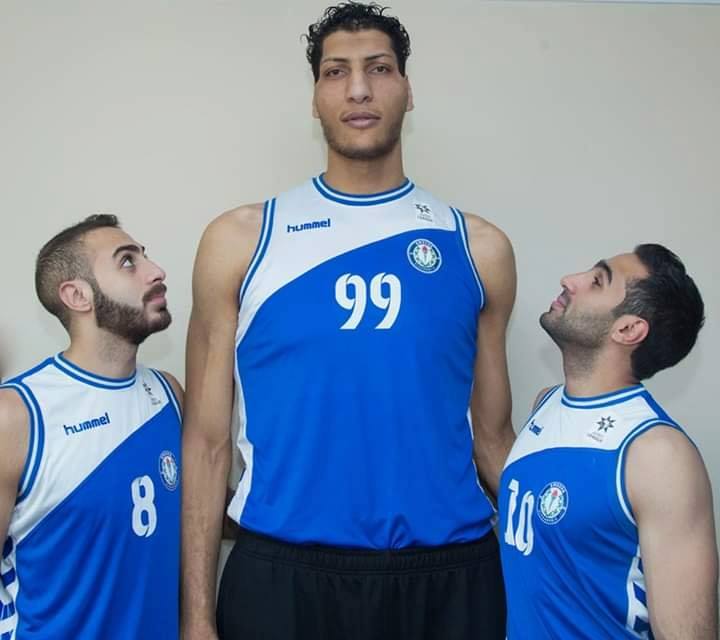 هومنتمن يضم في صفوفه اطول لاعب عربي بكرة السلة