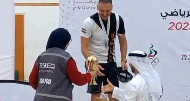 فضّية للبناني مطر في كأس الإمارات للقوس والسهم داخل الصالات