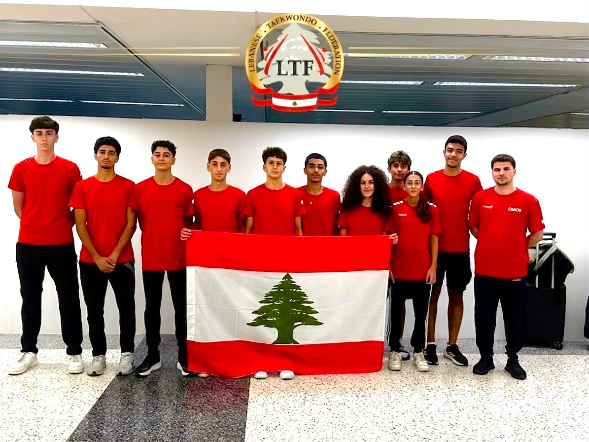 الدفعة الثانية من منتخب لبنان بالتايكواندو غادرت الى "بطولة الحسن المفتوحة"بالأردن