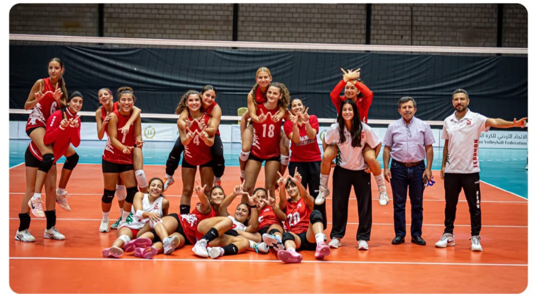 فوز ثان لمنتخب لبنان للناشئات في بطولة العرب للكرة الطائرة
