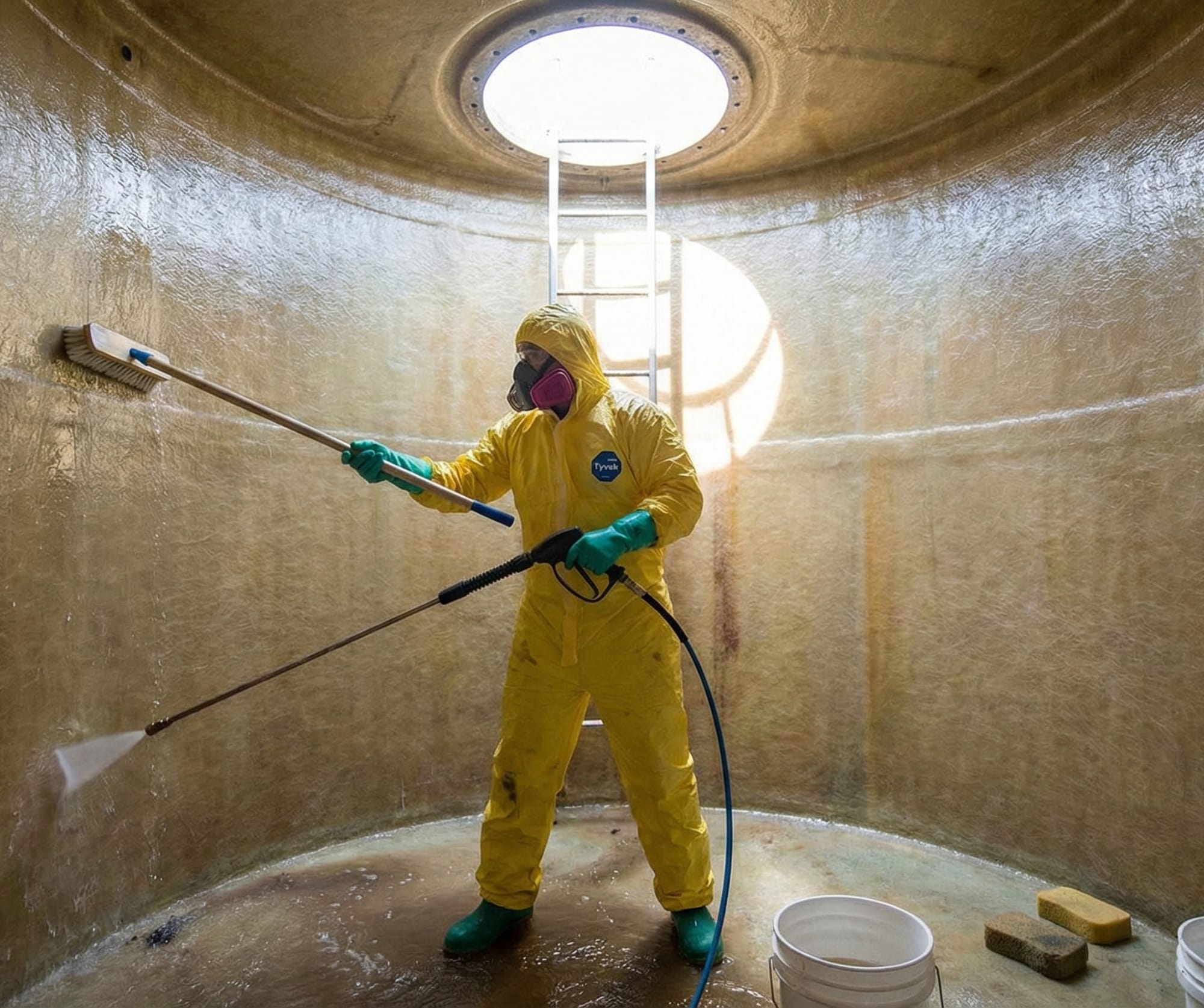 غسيل خزانات المياه