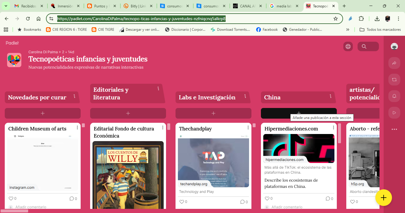 Tecnopoéticas infancias y juventudes