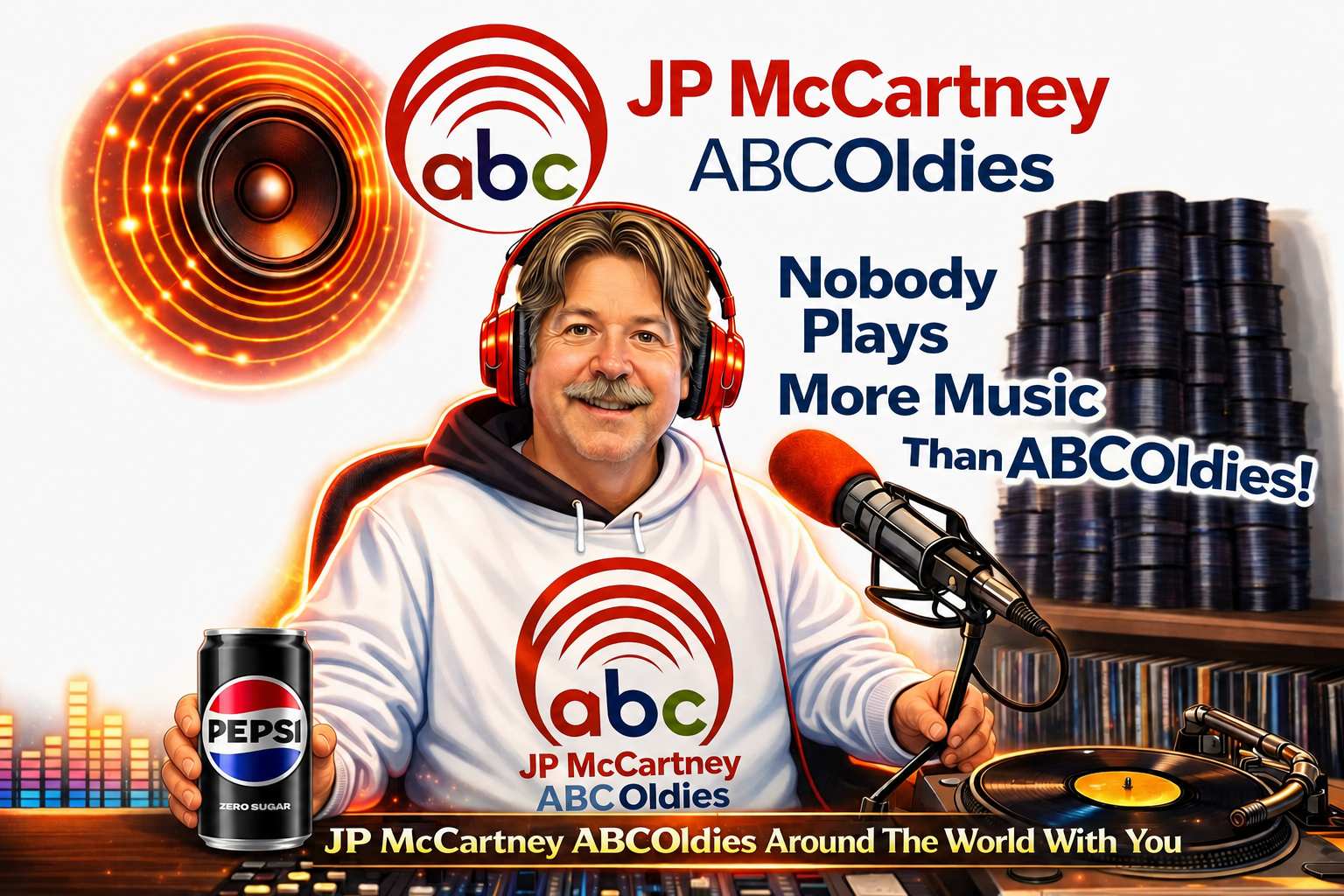 JP McCrtney ABC OLDIES SHOW WEEKENDS Friday and Saturday 7 PM - TILL 10 PM