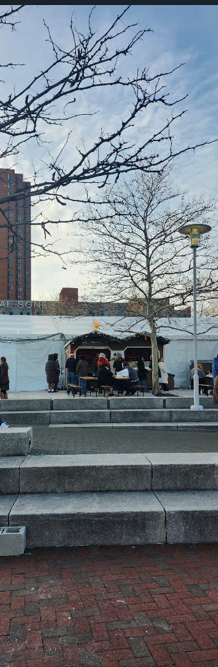 Visiting the Christmas Village in Baltimore