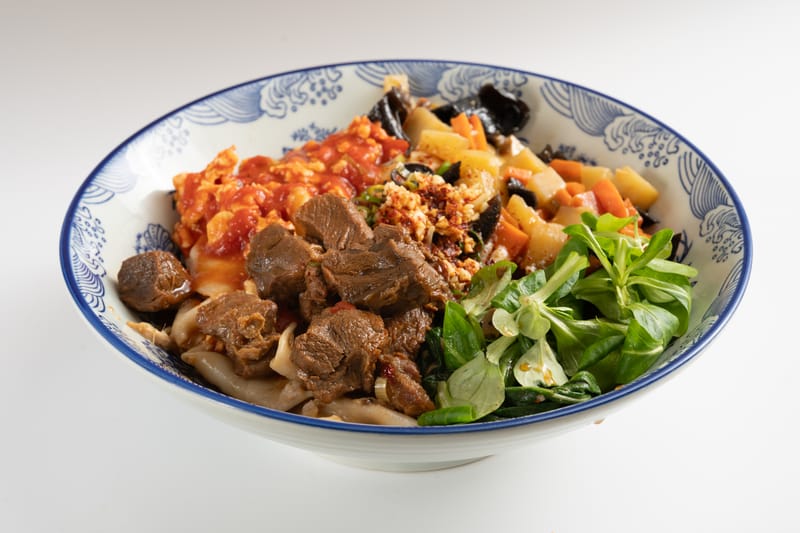 40- TALLARINES BIANGBIANG CON TERNERA 牛肉BIANGBIANG面👍