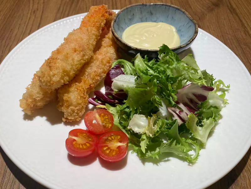 1- TEMPURA DE LANGOSTINOS 炸天妇罗虾