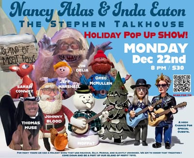 NANCY ATLAS AND INDA EATON 12/22/2025 AT THE STEPHEN TALKHOUSE