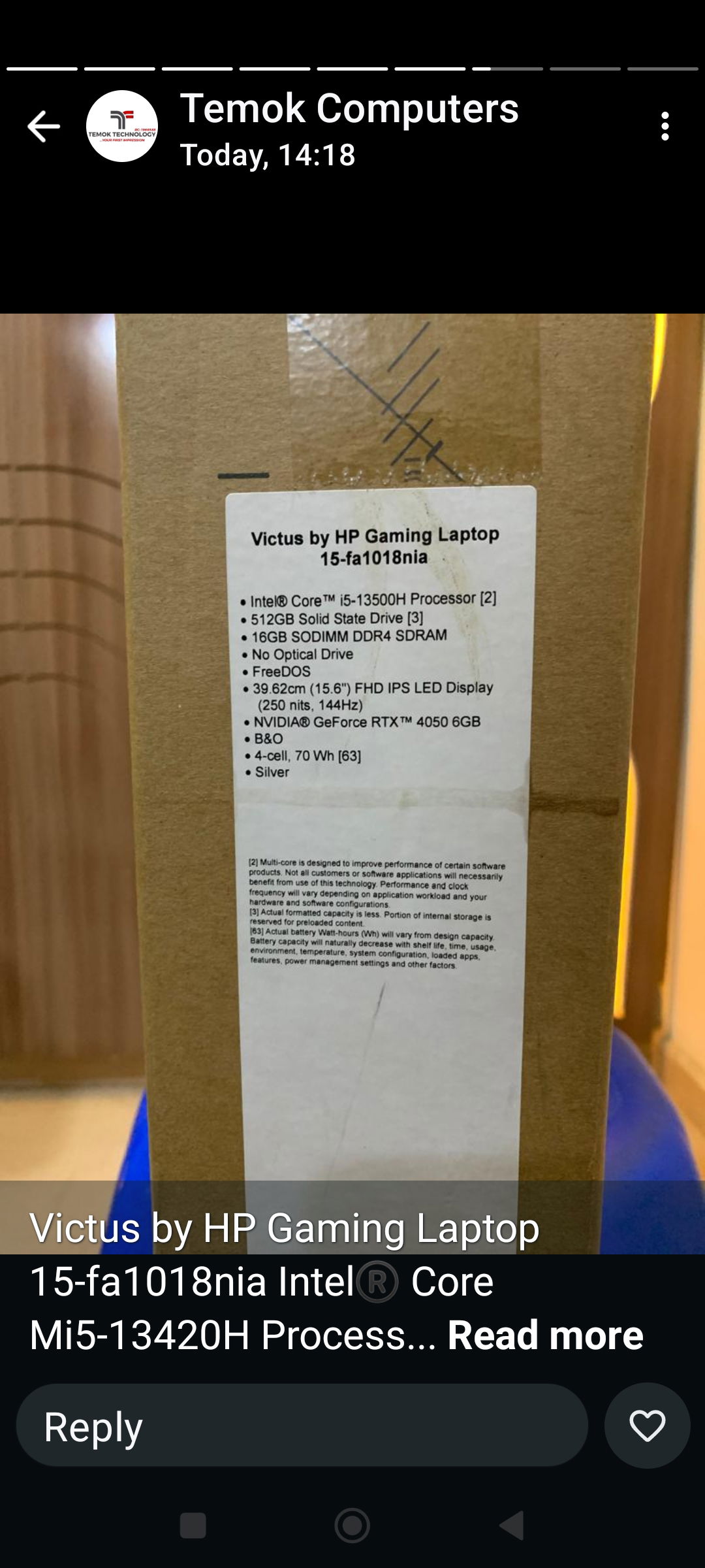 Victus by HP Gaming Laptop