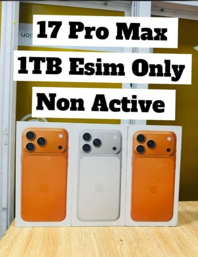 17 Pro max 1TB only Esim only Non Active