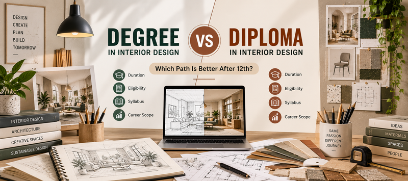 Degree vs Diploma in Interior Design: Which Path Is Better After 12th?