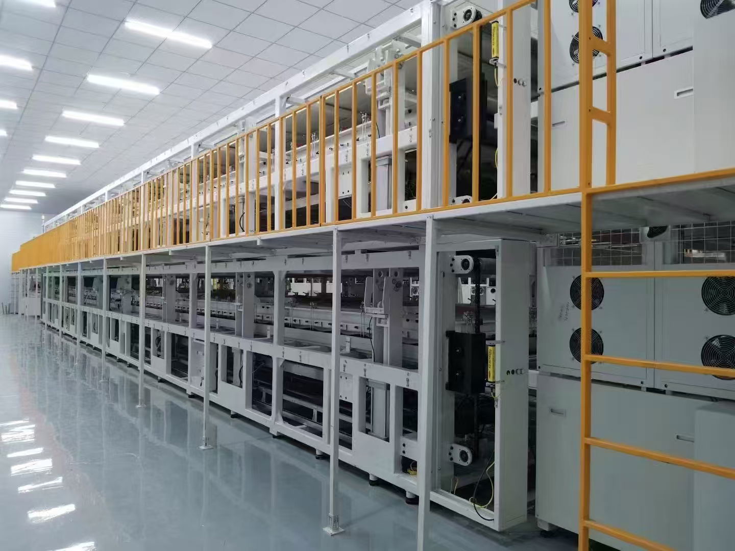 Grid-tied photovoltaic panel production line