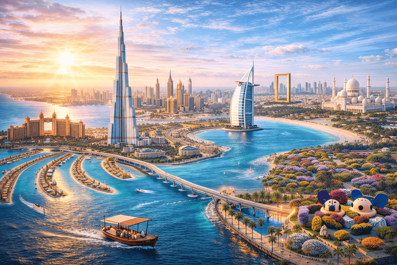 דובאי ואבו דאבי פברואר 2026 | 22.02–26.02 | ראשון–חמישי | 4,799 ₪ לאדם בהרכב זוגי