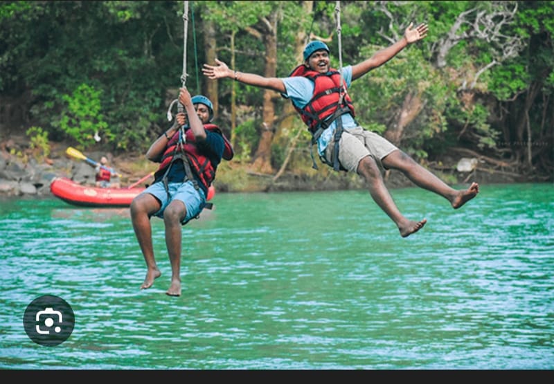 River zip- line