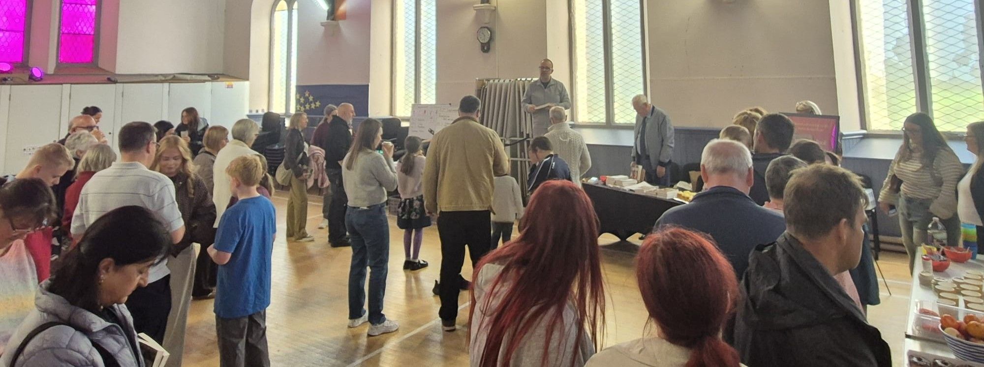 Pastor Stephen prays a blessing on The Centurion