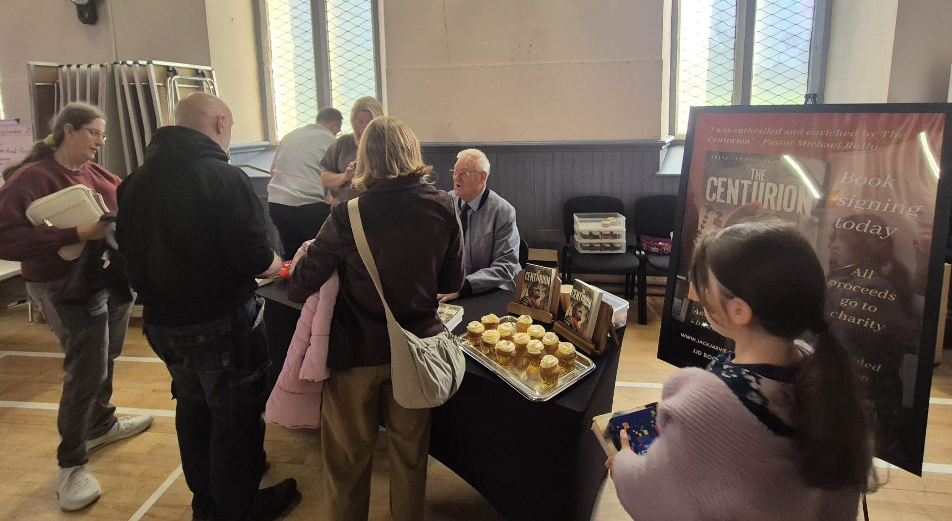 Books and cupcakes were in demand