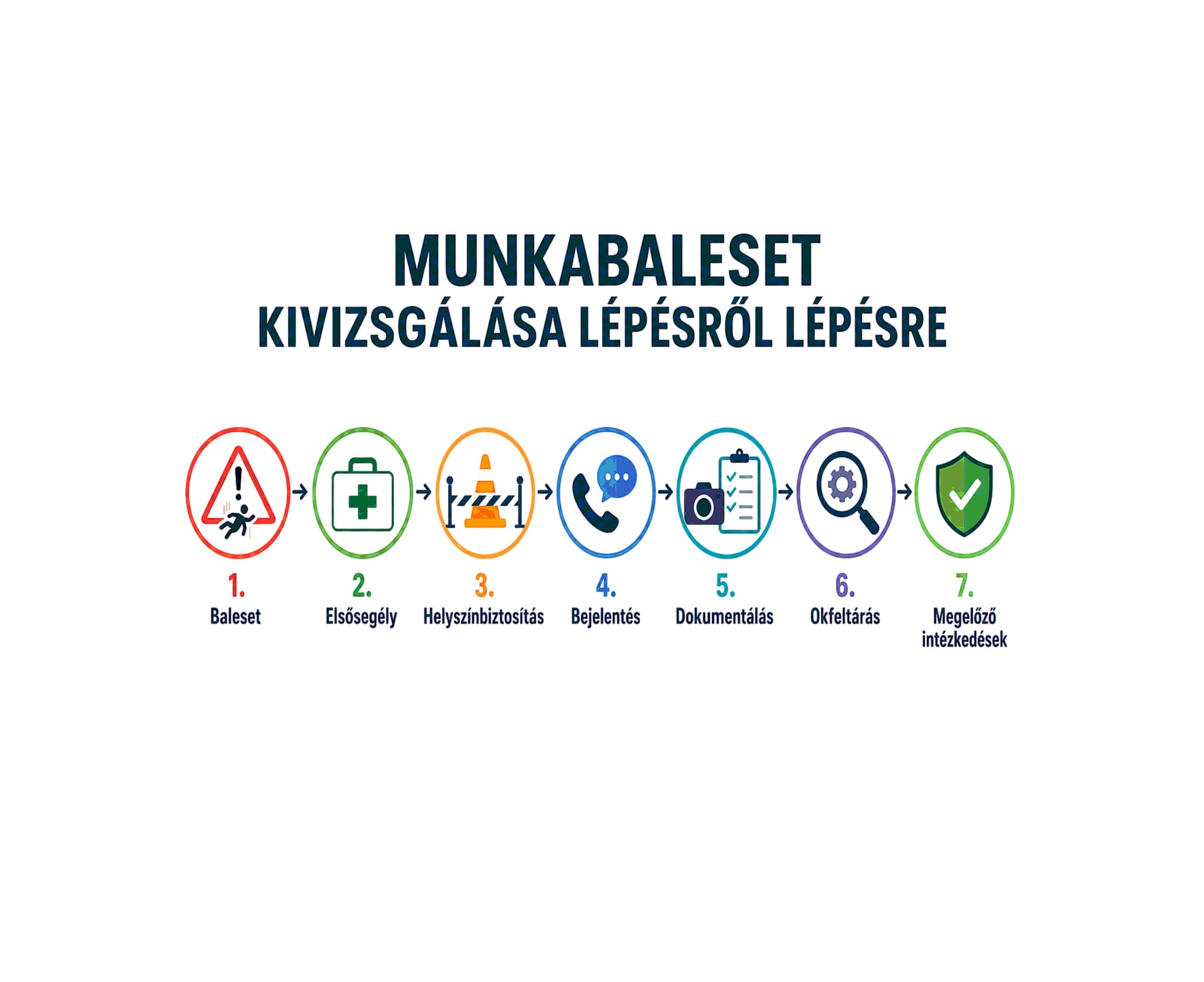 Munkabaleset kivizsgálása lépésről lépésre