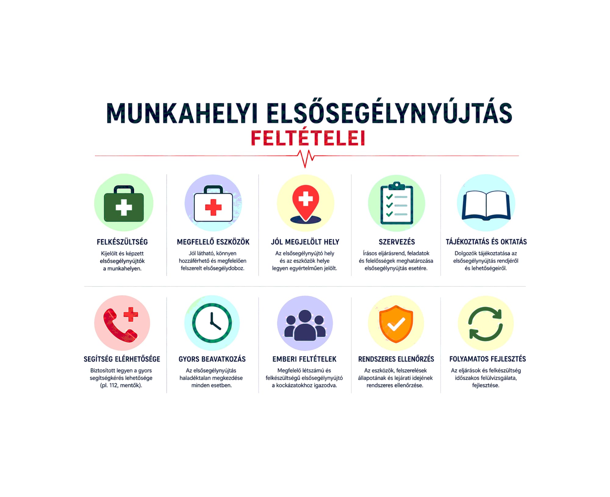 Elsősegélynyújtás a munkahelyen – Mit kell biztosítania a munkáltatónak?
