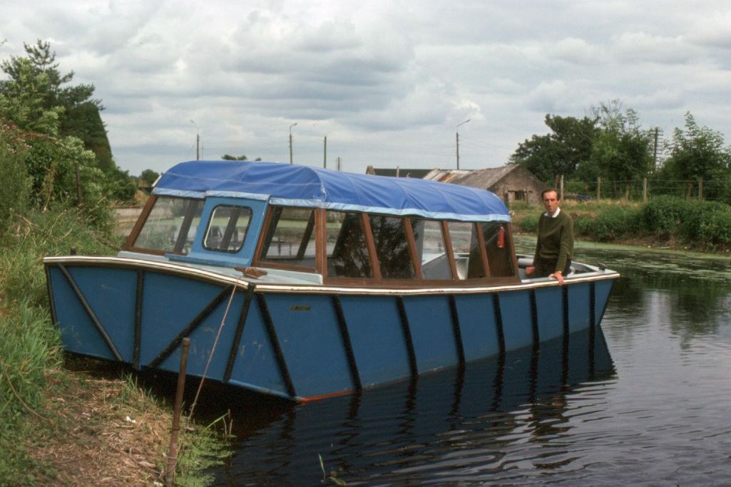 1977 Roya Canal Dublin Ian Bath aboard waterbus above 12th Lock