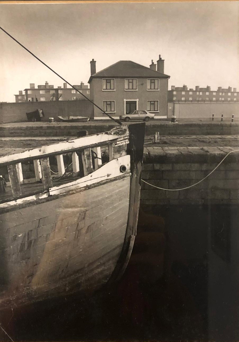 1980s Grand Canal Dublin Buckingham Lock by Esmonde Kelly