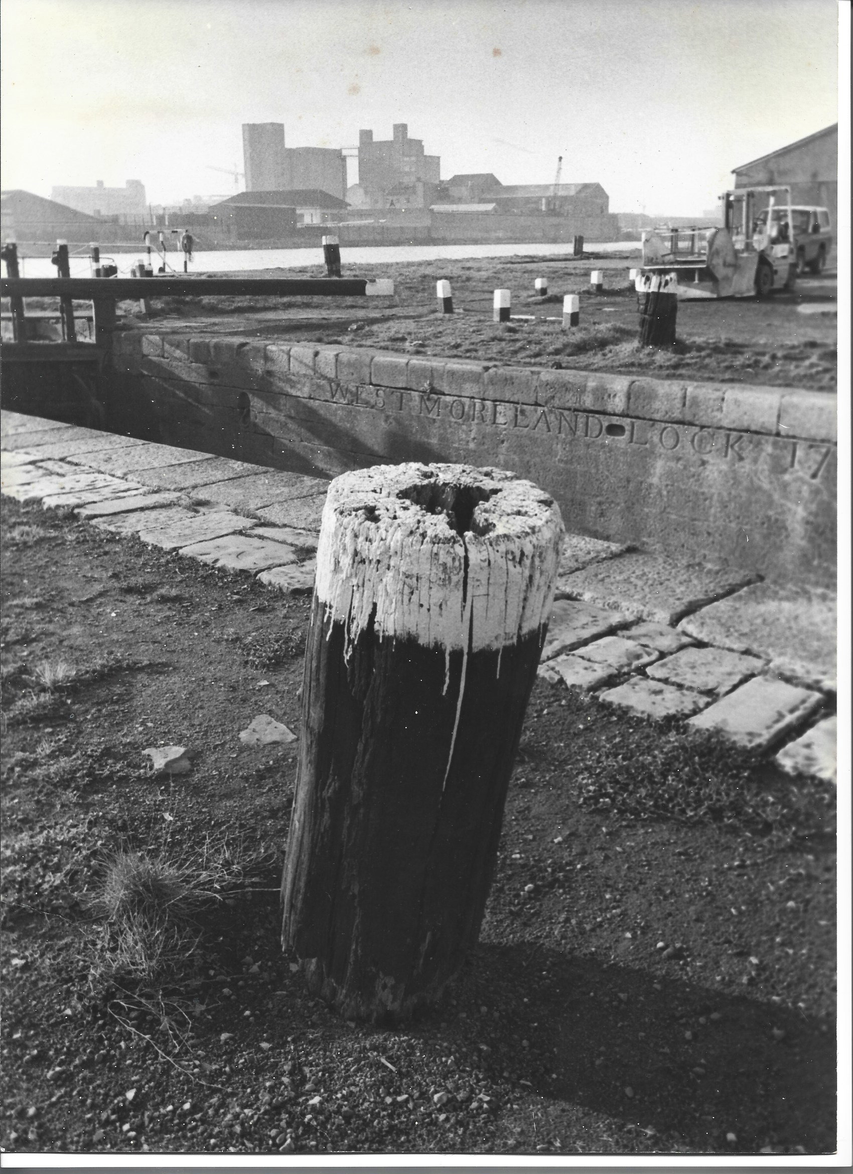 1980s Grand Canal Basin Dublin by Esmonde Kelly
