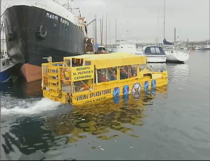 2004 07 Grand Canal Basin Viking Splash and Naomh Eanna in Grand Canal Basin