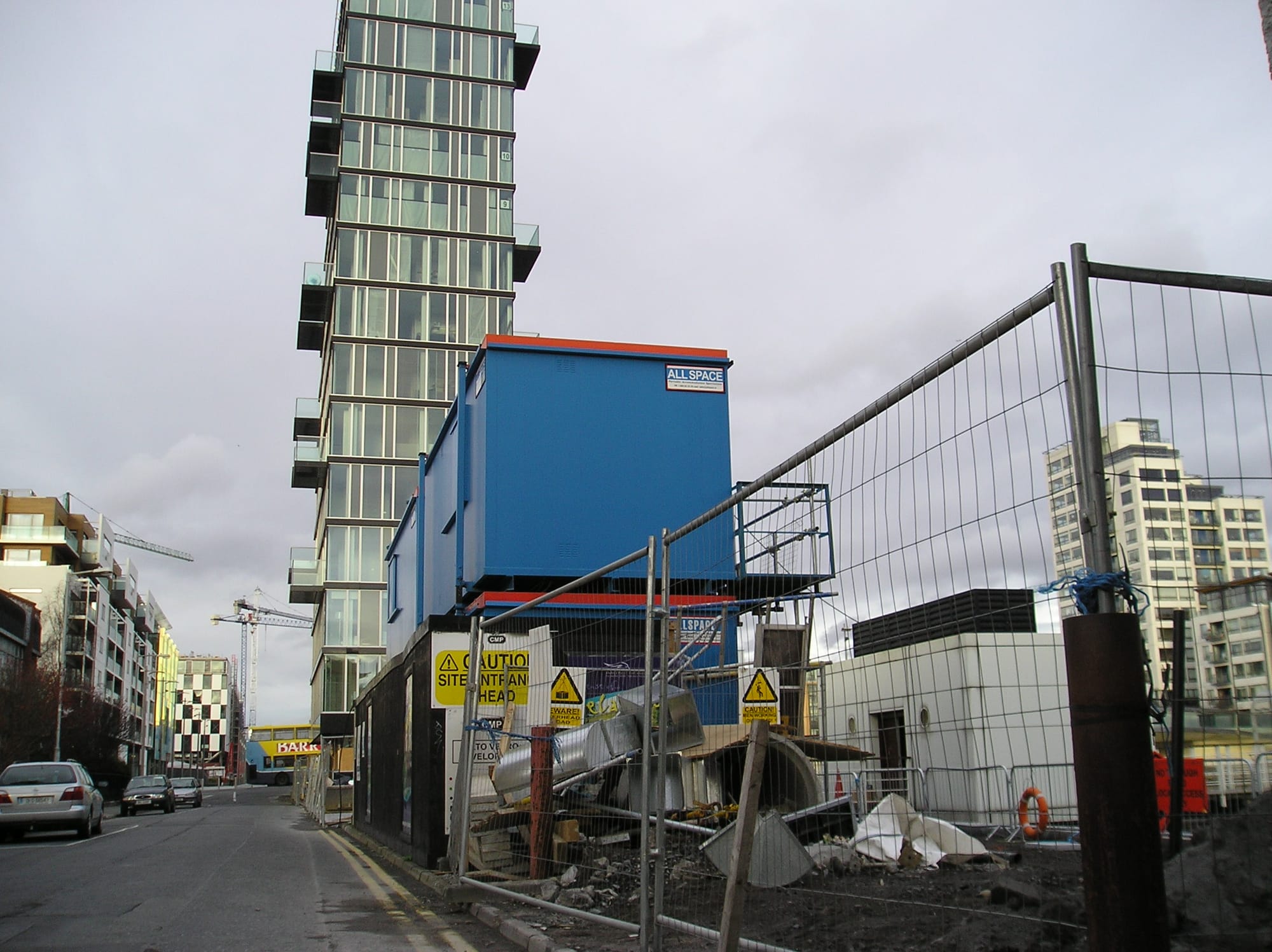 2008 01 Grand Canal Pearse Street Bridge keepers cottage becomes 16 storey tower