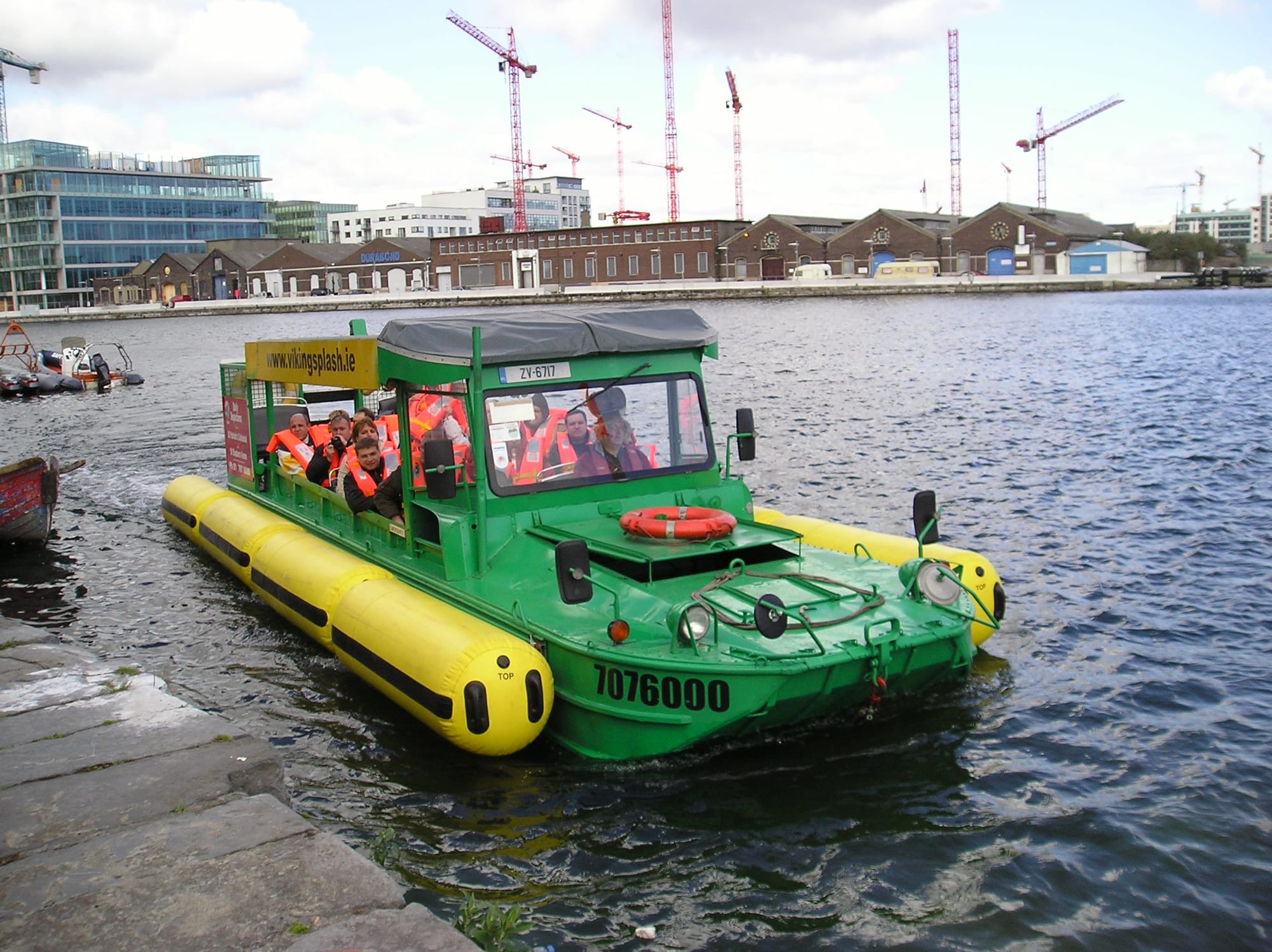 2008 03 Grand Canal Basin Viking Splash and Naomh Eanna in Grand Canal Basin Dublin 4