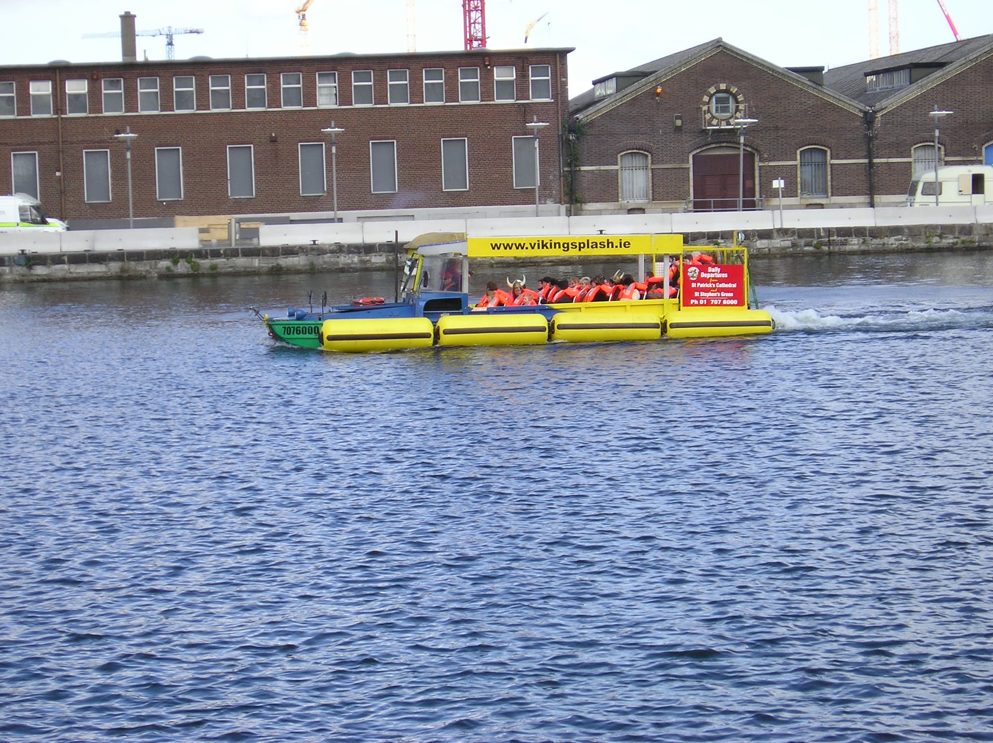 2008 03 Grand Canal Basin Viking Splash and Naomh Eanna in Grand Canal Basin Dublin 4