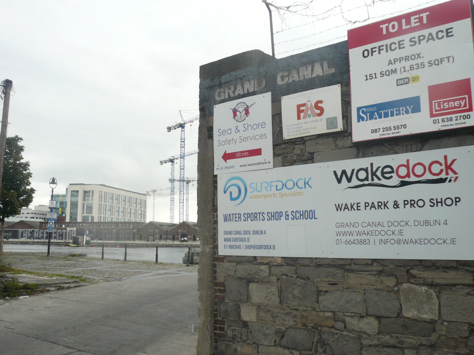 2016 06 Grand Canal Basin Dublin 4, listed operators