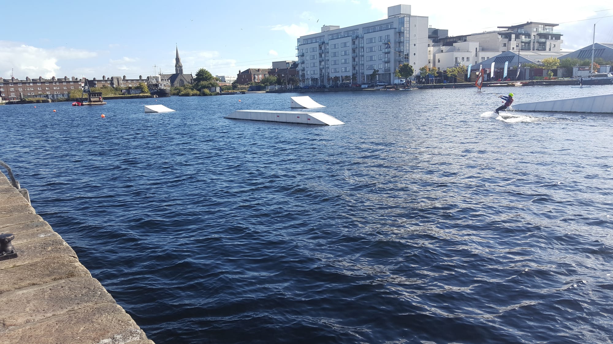 2017 09 17th Grand Canal Dublin Basin zipline