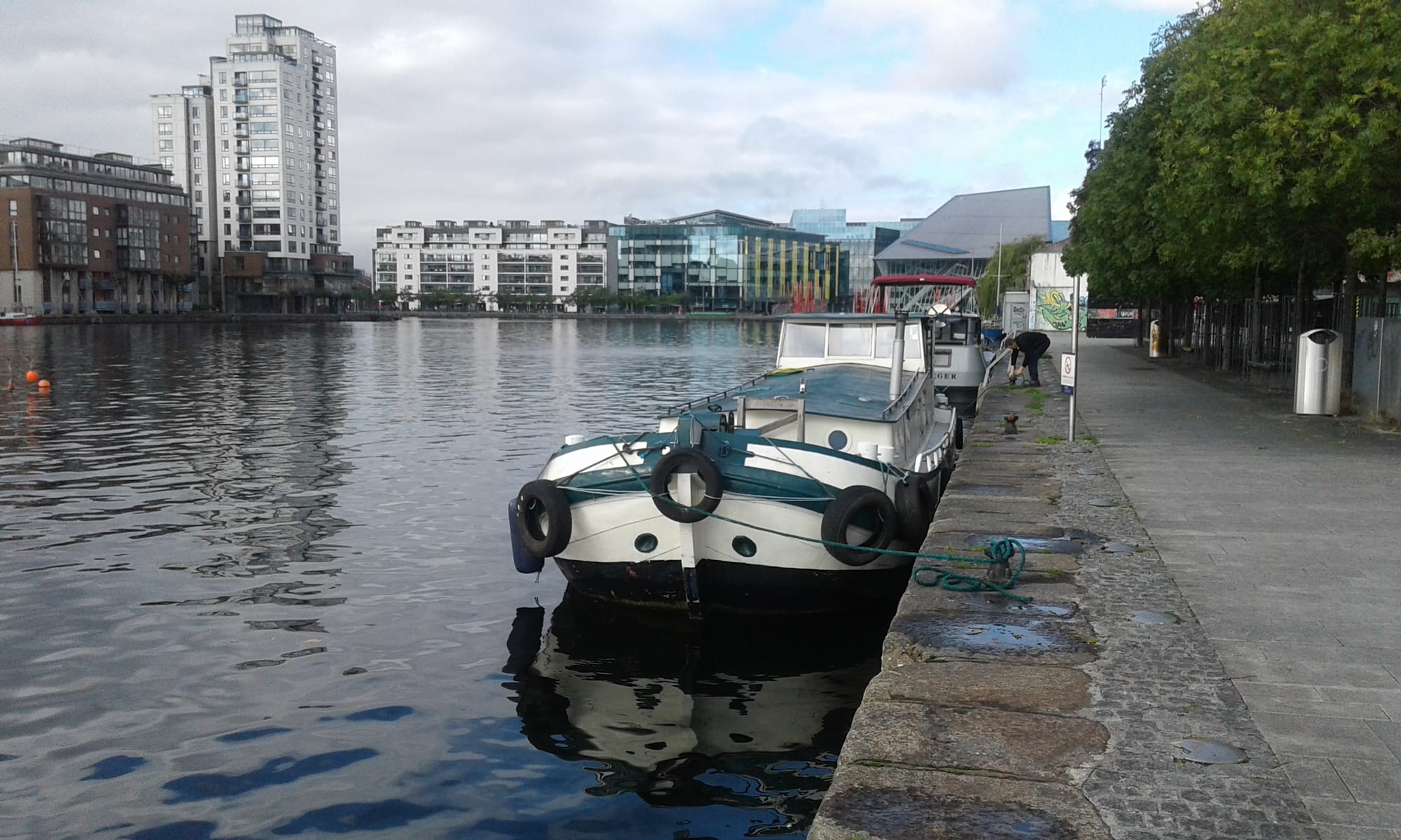 2017 09 17th Grand Canal Dublin Basin visiting boats