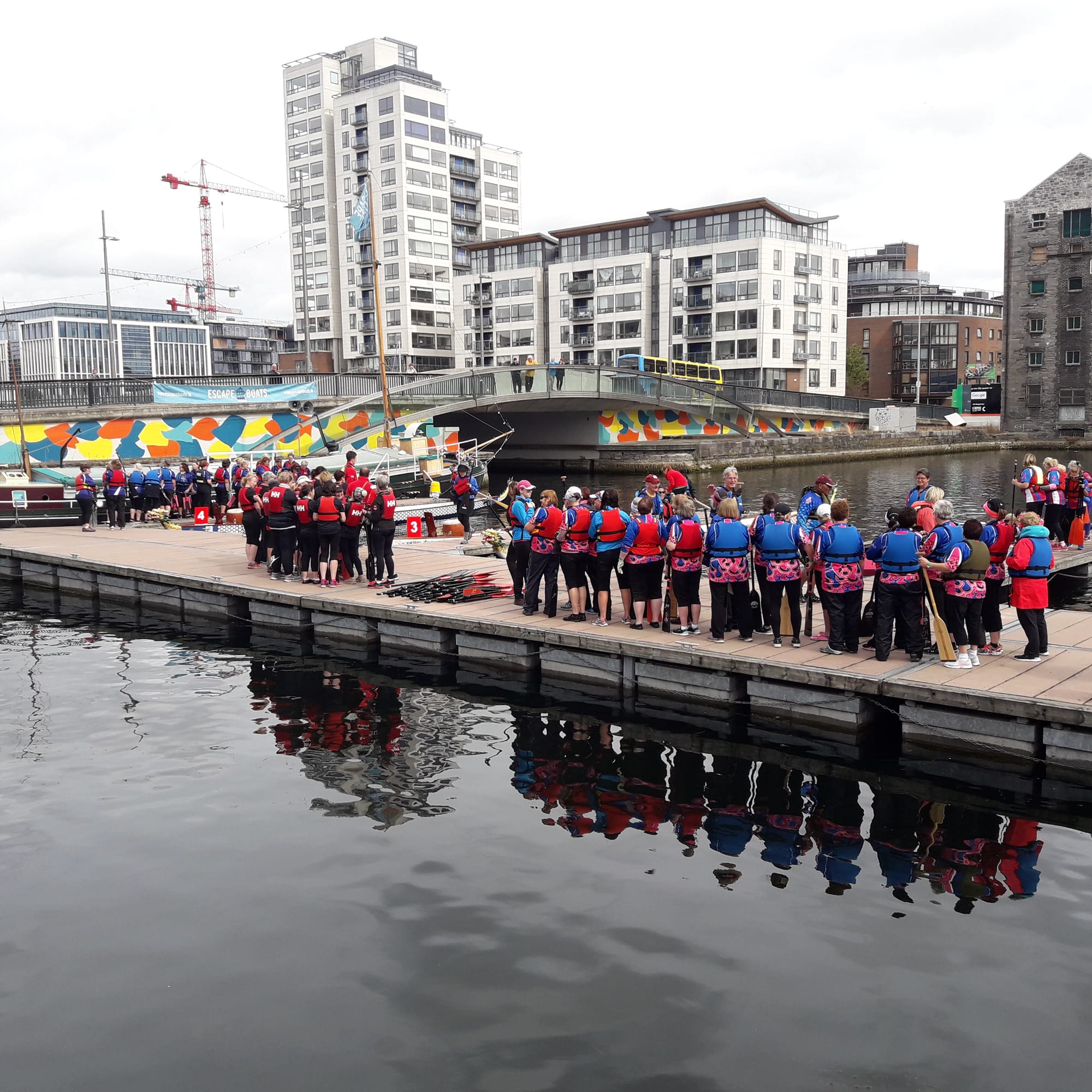 2018 09 15th Grand Canal Dublin Plurabelle Paddlers dragonboat rally