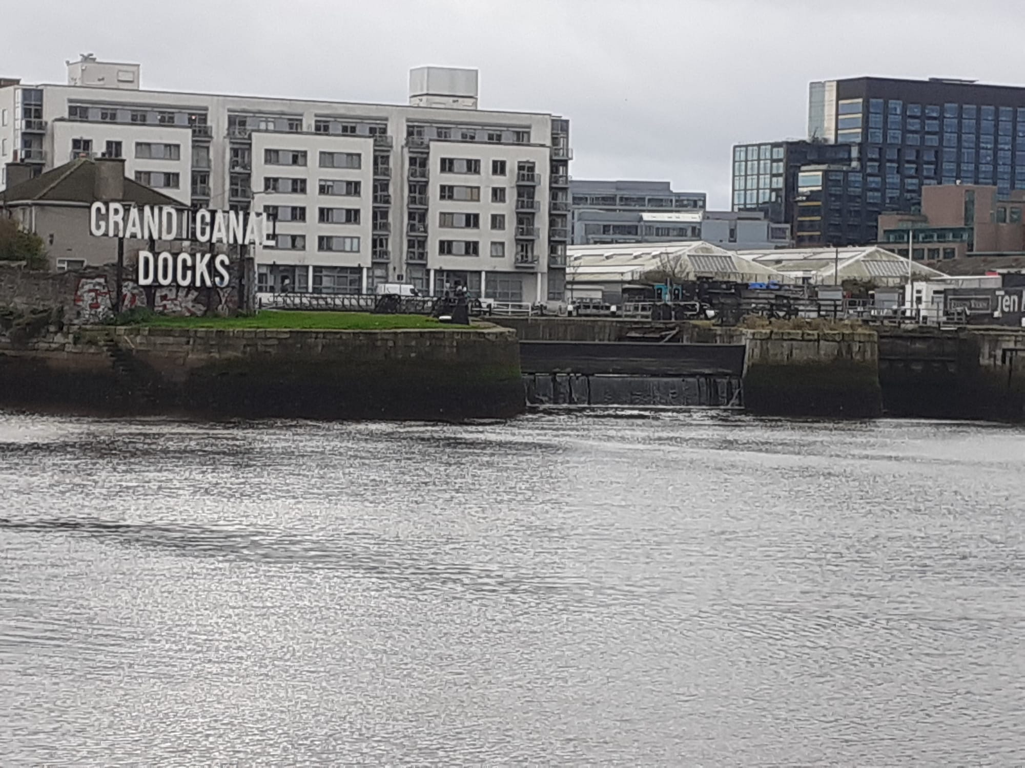 2020 11 15th Grand Canal entry from River Liffey