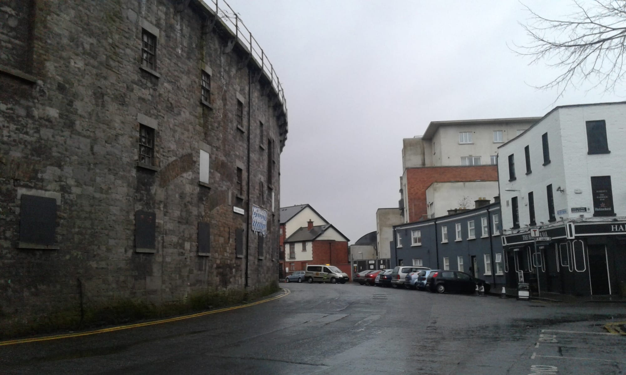 2018 01 13th Grand Canal Harbour Dublin 8, former Grand Canal buildings abandoned