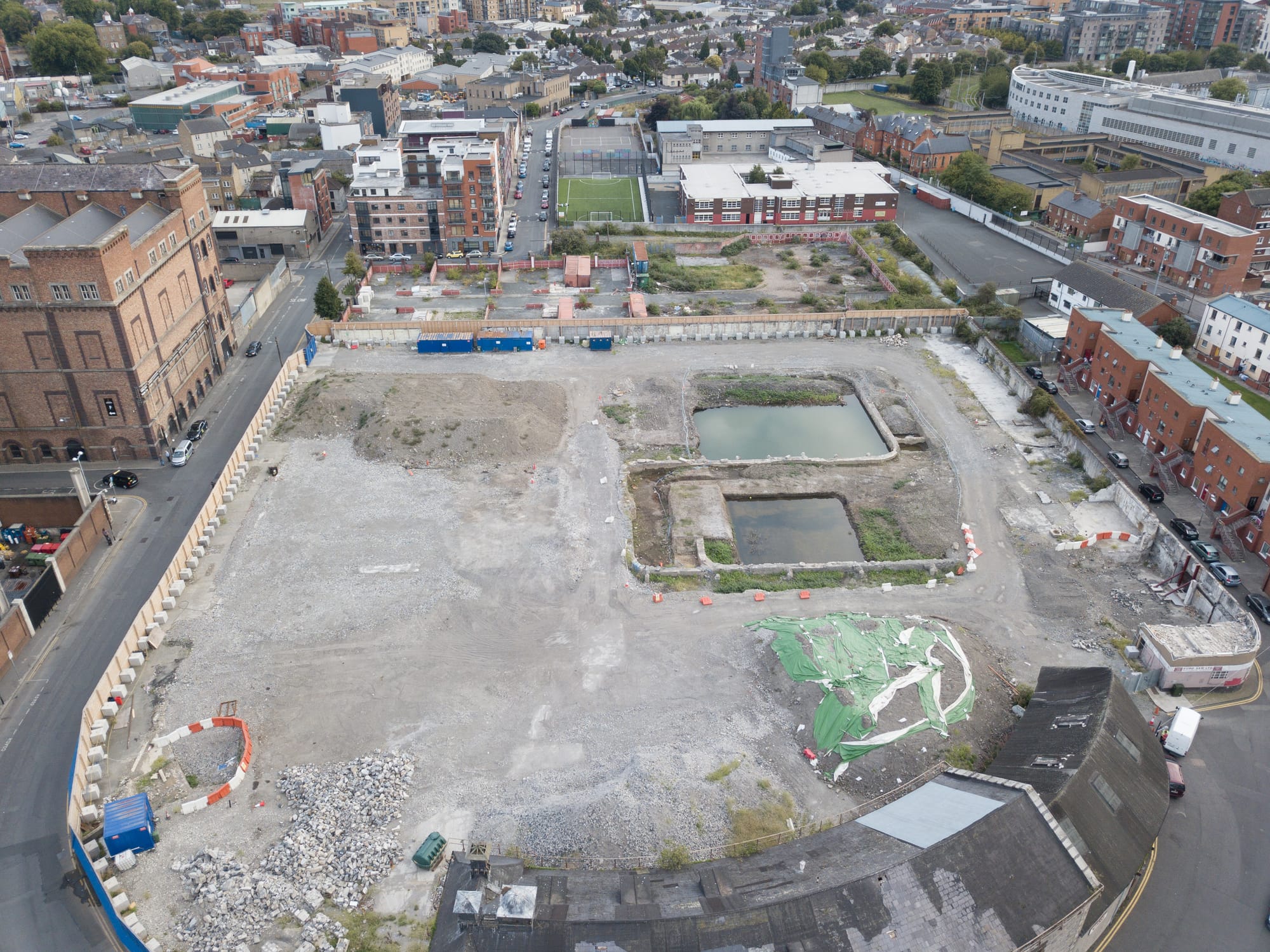 2018 09 05th Grand Canal Harbour Dublin 8 before infill