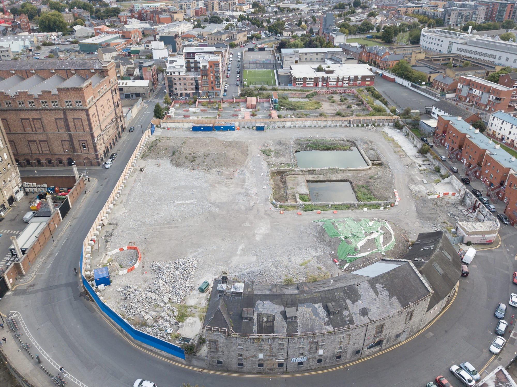2018 09 05th Grand Canal Harbour Dublin 8 before infill
