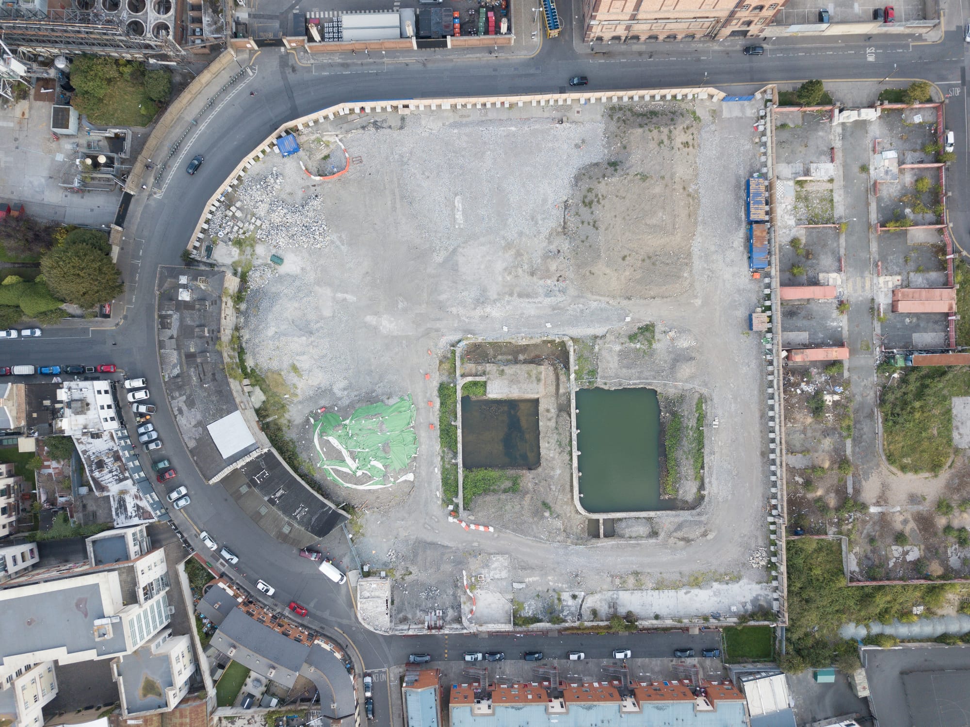 2018 09 05th Grand Canal Harbour Dublin 8 before infill