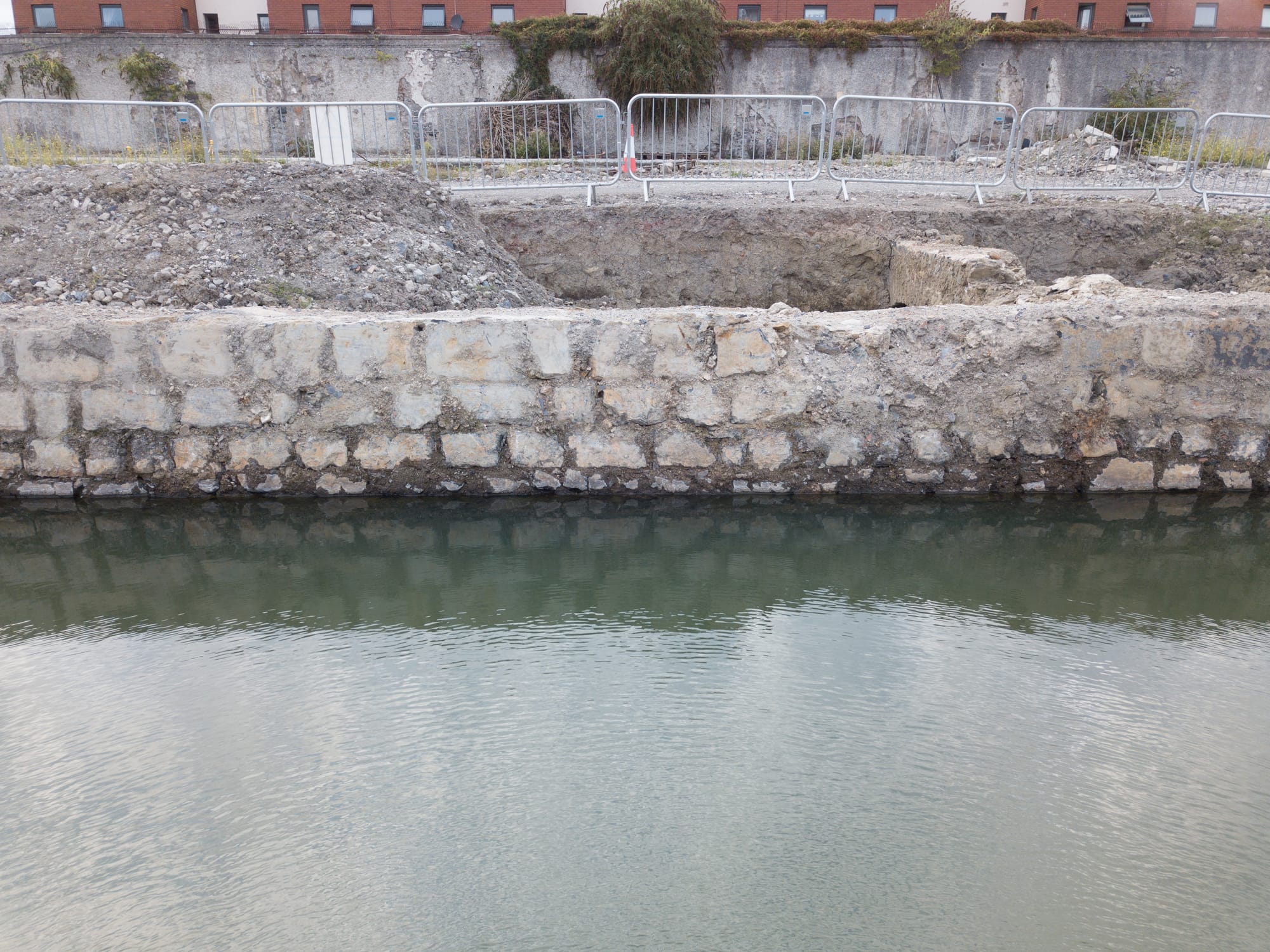 2018 09 05th Grand Canal Harbour Dublin 8 before infill