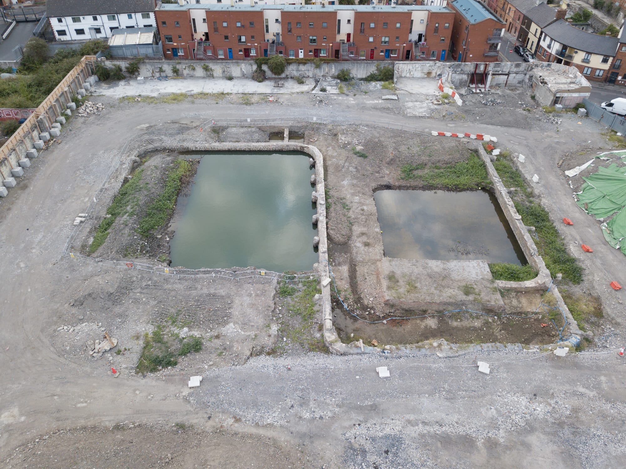 2018 09 05th Grand Canal Harbour Dublin 8 before infill