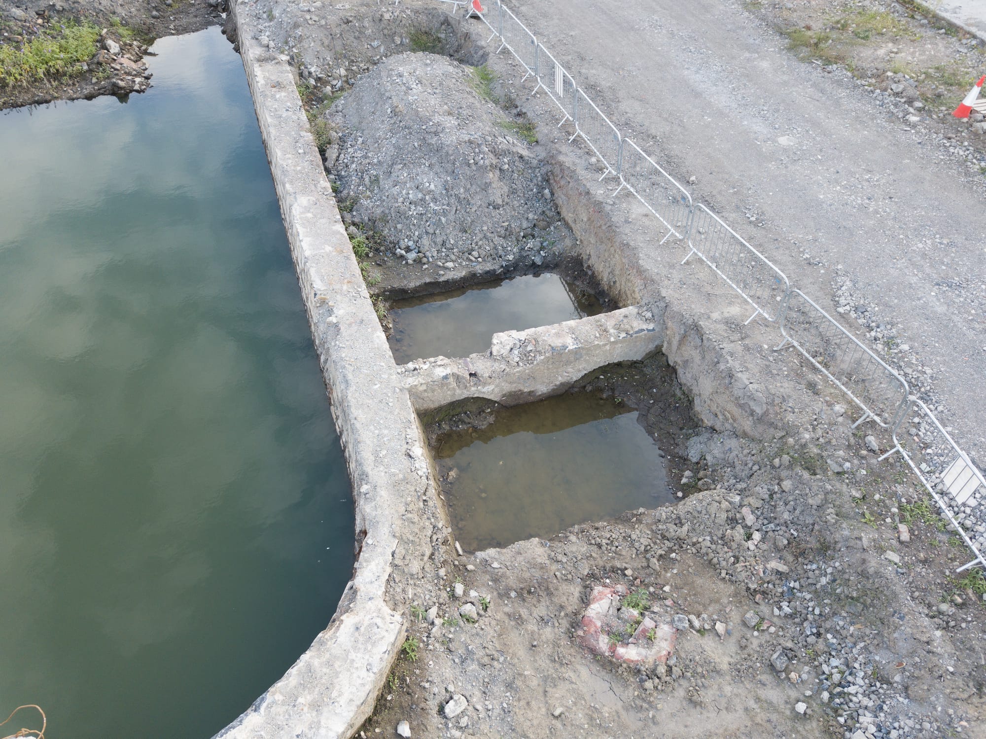 2018 09 05th Grand Canal Harbour Dublin 8 before infill