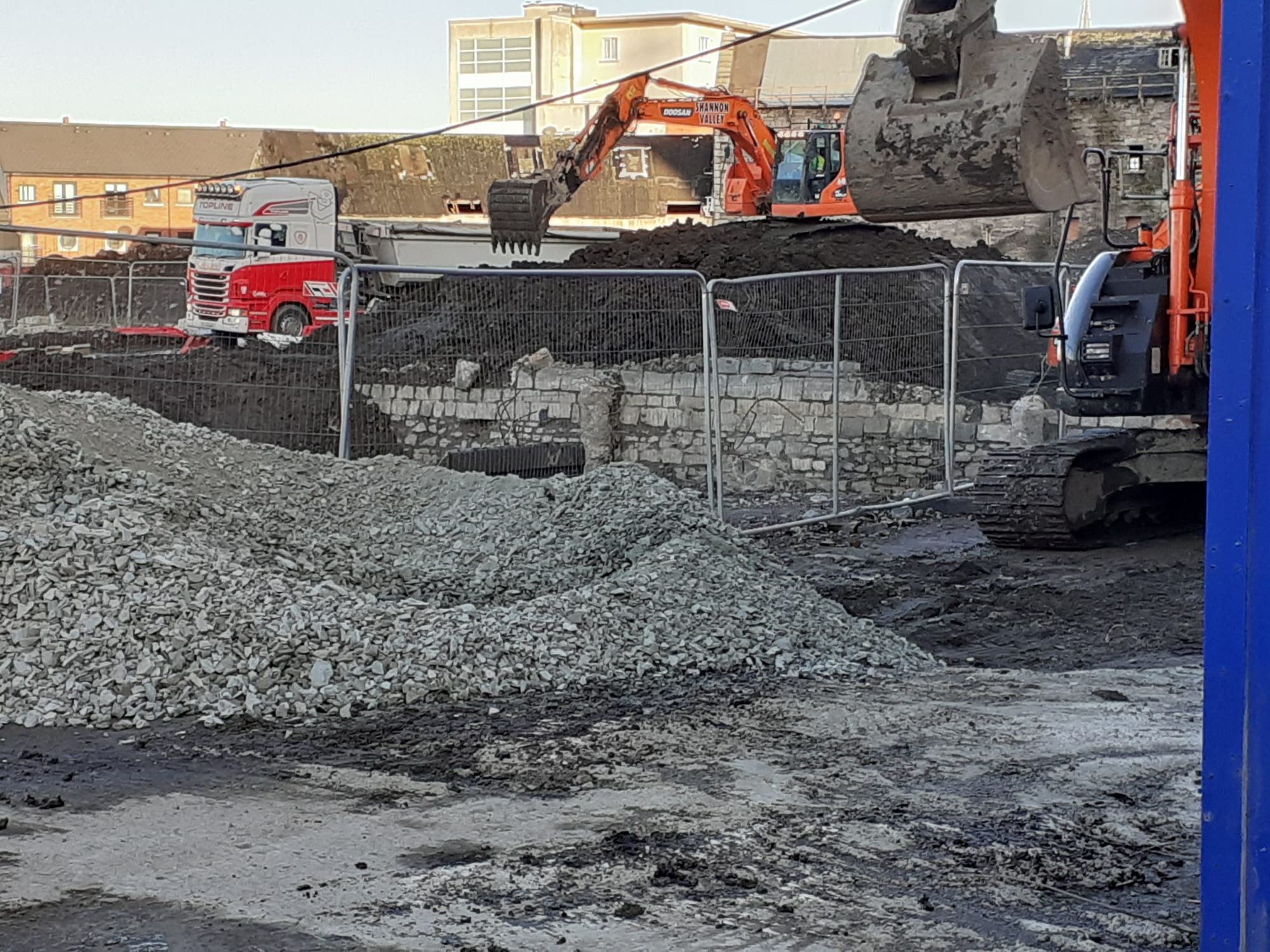 2020 03 02nd Grand Canal Harbour Dublin 8 being filled in
