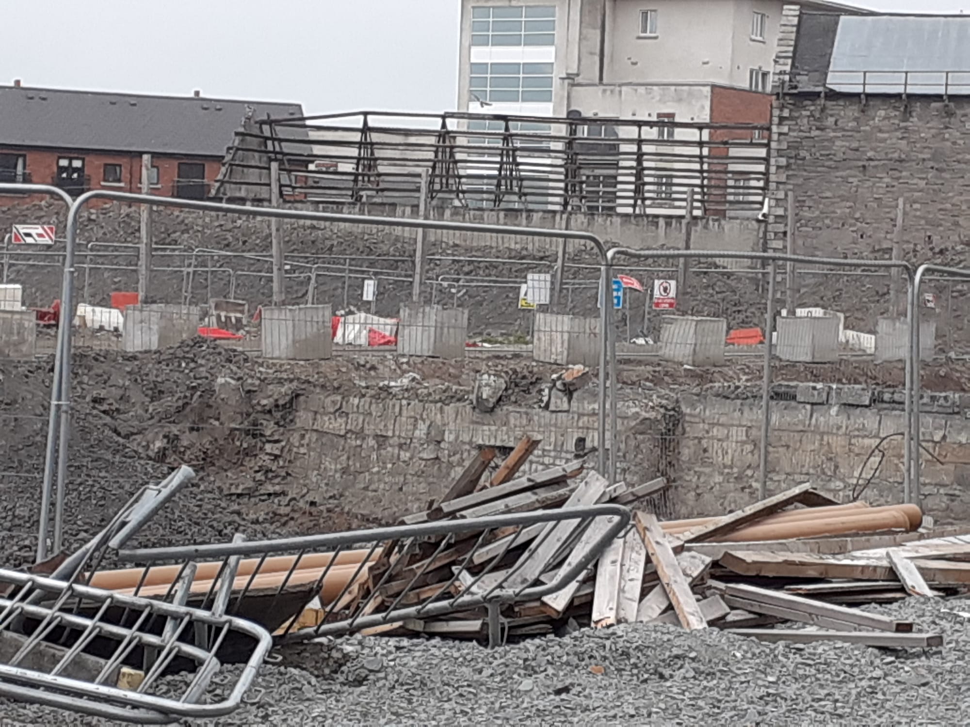 2020 03 02nd Grand Canal Harbour Dublin 8 being filled in
